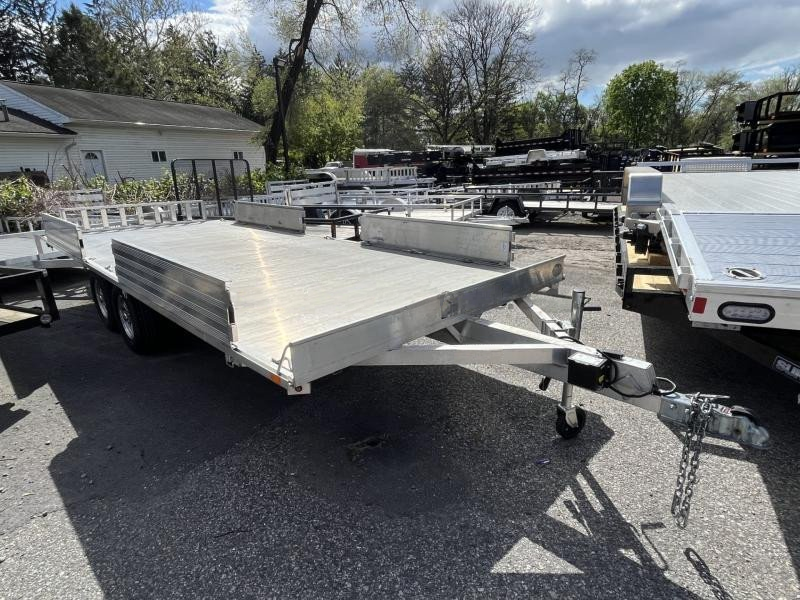 Tandem 3500lb Rubber Torsion Axle Aluminum Flatbed Trailer – 7000# GVW, Electric Brakes, Extruded Aluminum Floor, and More - Image 2