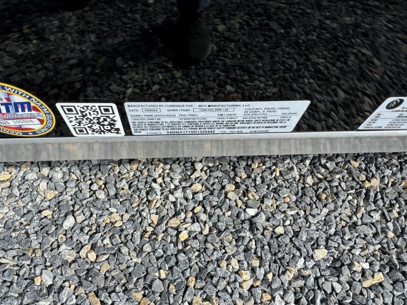 2024 Neo 6x12 NAMR Aluminum Enclosed Motorcycle Trailer – 2990# GVW, Single Axle, Cabeless Ramp Door, Sport Tie-Down Package, and More - Image 5