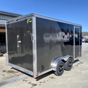 2024 Neo 7.5x16' NAMR Aluminum Enclosed Motorcycle Trailer – Fully Equipped with A/C, Cabinets, Sport Tie-Down System, and More