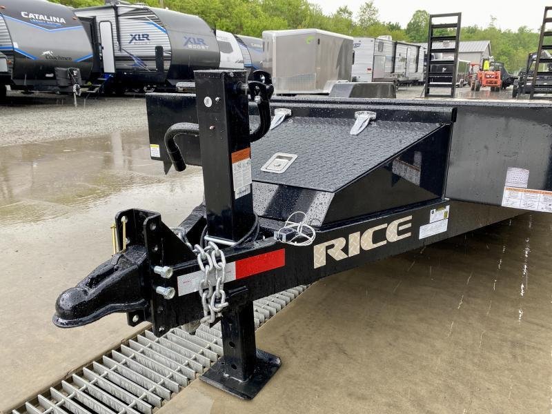 2024 Rice 7x20' Car Hauler Trailer 9990# GVW * CHARCOAL GREY * LED'S * POWDERCOATED * 5" TONGUE AND FRAME * TREADPLATE BEAVERTAIL * DROP LEG JACK * ADJUSTABLE COUPLER - Image 12