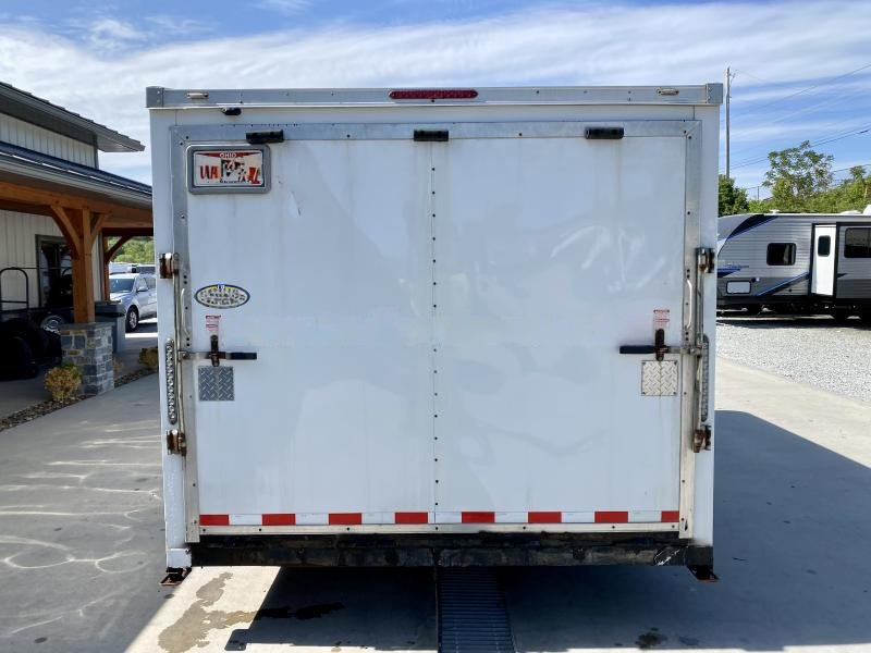 USED 2020 Bravo Trailers 8.5x16' Enclosed Car Hauler 9990# GVW * RAMP DOOR * 6'6" INTERIOR * WHITE * SIDE DOOR * ADJUSTABLE COUPLER * TRIPLE TUBE TONGUE * REAR STAB JACKS - Image 11