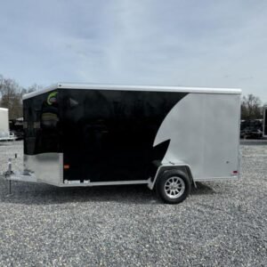 2024 Neo 6x12 NAMR Aluminum Enclosed Motorcycle Trailer – 2990# GVW, Single Axle, Cabeless Ramp Door, Sport Tie-Down Package, and More