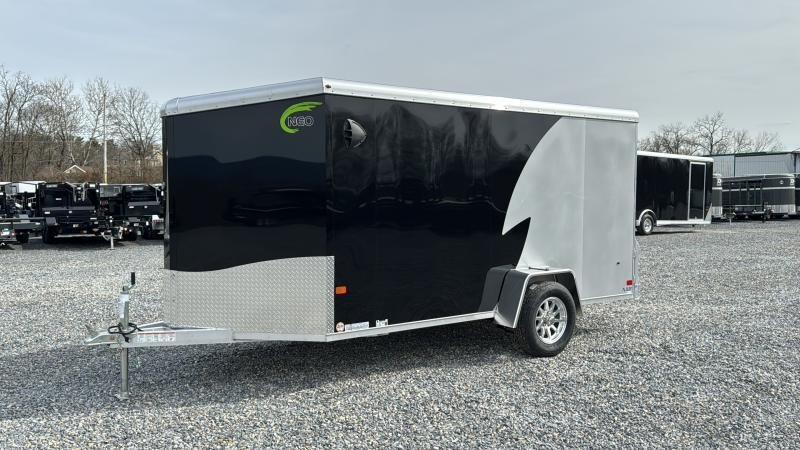2024 Neo 6x12 NAMR Aluminum Enclosed Motorcycle Trailer – 2990# GVW, Single Axle, Cabeless Ramp Door, Sport Tie-Down Package, and More - Image 3
