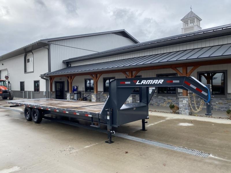 High-Performance 2024 Lamar 102x24' Deckover Power Tilt Trailer – 14000# GVW, Scissor Hoist, Spare Tire, and More - Image 17