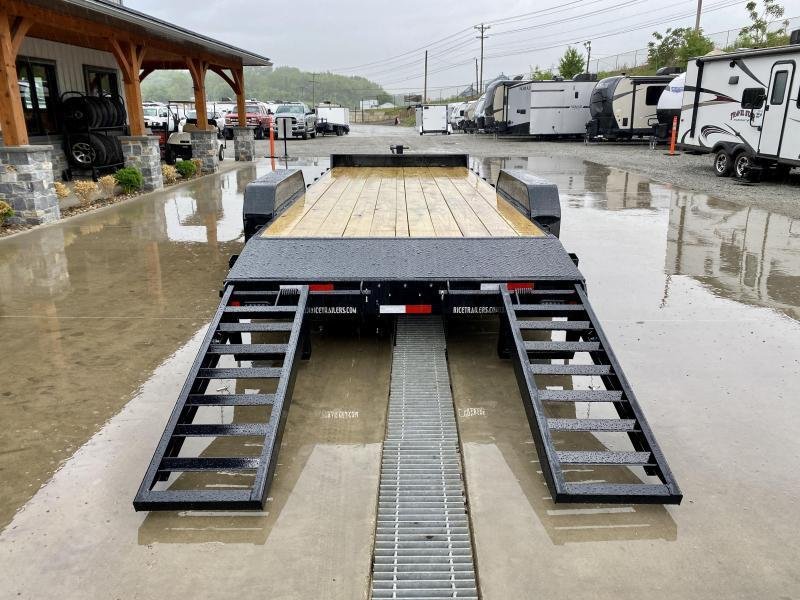 2024 Rice 7x20' Car Hauler Trailer 9990# GVW * CHARCOAL GREY * LED'S * POWDERCOATED * 5" TONGUE AND FRAME * TREADPLATE BEAVERTAIL * DROP LEG JACK * ADJUSTABLE COUPLER - Image 5