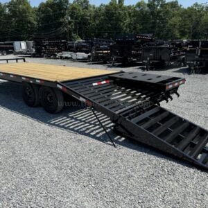 2024 Sure-Trac 102x22 Beavertail Deckover Trailer 15000# GVW * FULL WIDTH RAMPS * 10" I-BEAM MAINFRAME * CHANNEL SIDE RAIL * RUBRAIL/STAKE POCKETS/D-RINGS * ADJUSTABLE COUPLER * 12K DROP LEG JACK * LED'S