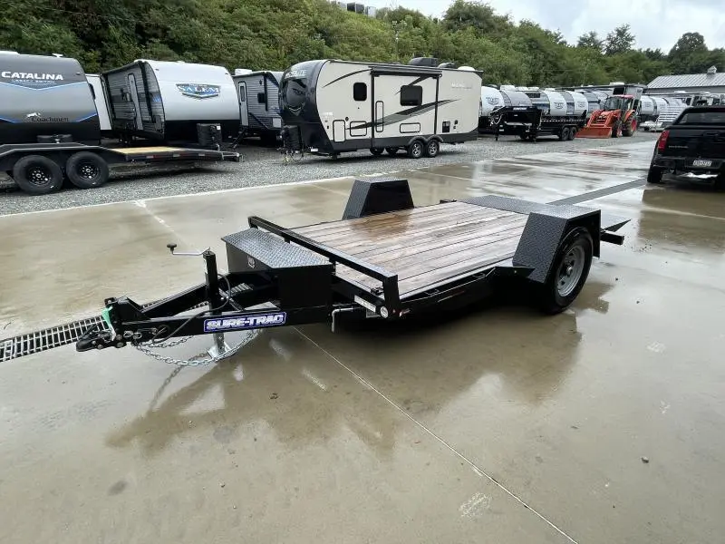 2024 Sure-Trac 5x10' 6000# GVW Tilt Equipment Trailer Scissor Hauler - Image 2