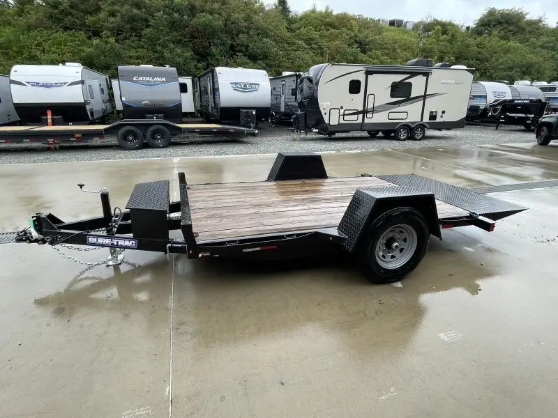 2024 Sure-Trac 5x10' 6000# GVW Tilt Equipment Trailer Scissor Hauler - Image 4