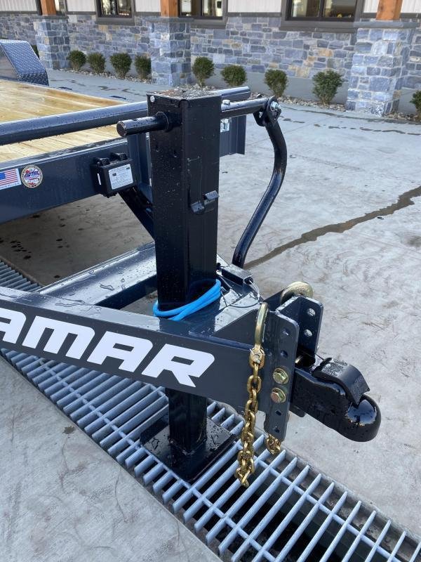 2024 Lamar 7x18' Equipment Trailer 14000# GVW * DELUXE OVERWIDTH RAMPS W/ HEAVY MESH * CHARCOAL POWDERCOAT * RUBRAIL/STAKE POCKETS/PIPE SPOOLS/D-RINGS * REM FENDERS * 12K JACK * CAST COUPLER * SPRING ASSIST * COLD WEATHER HARNESS - Image 17