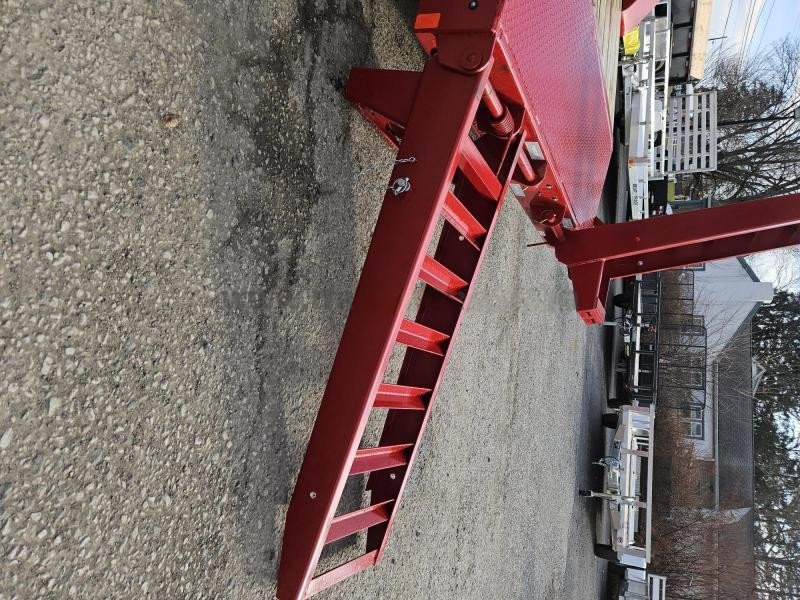 2024 Rice 7x16' Equipment Lowboy Trailer 9990# GVW * STAND UP RAMPS * TOOLBOX * LED'S * RED POWDERCOAT * TREADPLATE BEAVERTAIL * DROP LEG JACK * ADJUSTABLE COUPLER - Image 3