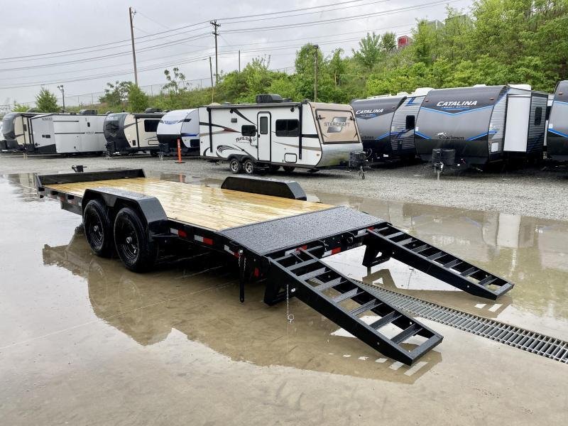 2024 Rice 7x20' Car Hauler Trailer 9990# GVW * CHARCOAL GREY * LED'S * POWDERCOATED * 5" TONGUE AND FRAME * TREADPLATE BEAVERTAIL * DROP LEG JACK * ADJUSTABLE COUPLER - Image 4