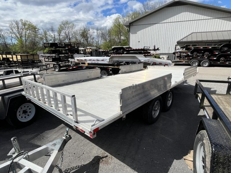 Tandem 3500lb Rubber Torsion Axle Aluminum Flatbed Trailer – 7000# GVW, Electric Brakes, Extruded Aluminum Floor, and More - Image 4