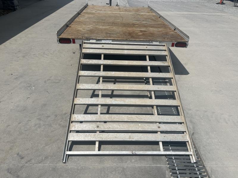 USED Triton 7x12 Aluminum Deckover 3-Place ATV Trailer 2995 GVW - Image 3