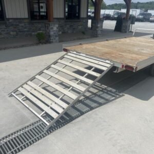 USED Triton 7x12 Aluminum Deckover 3-Place ATV Trailer 2995 GVW