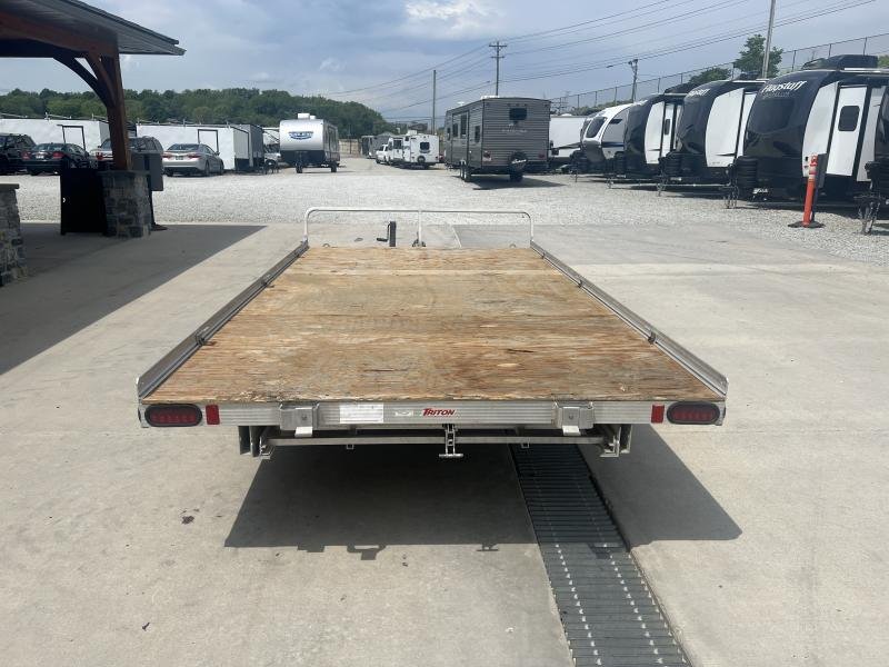 USED Triton 7x12 Aluminum Deckover 3-Place ATV Trailer 2995 GVW - Image 8