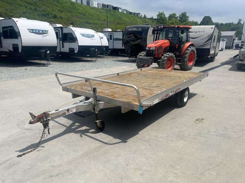 USED Triton 7x12 Aluminum Deckover 3-Place ATV Trailer 2995 GVW - Image 5