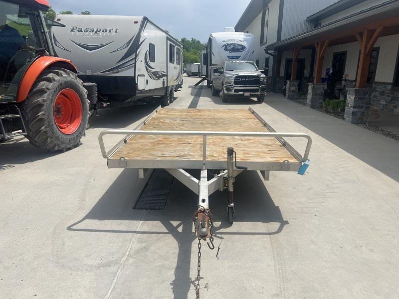 USED Triton 7x12 Aluminum Deckover 3-Place ATV Trailer 2995 GVW - Image 4