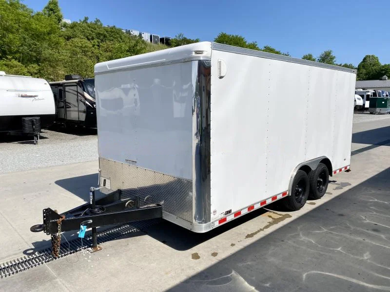 2024 Cargo Mate 6.5x10' Enclosed Cargo Trailer – 2990# GVW, White Blackout, UTV Package