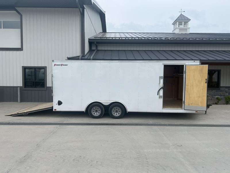 USED 2021 Wells Cargo 8.5x20 Enclosed Car Hauler Trailer * 1PC ALUMINUM ROOF * FRONT SHELF * E-TRACK - Image 7