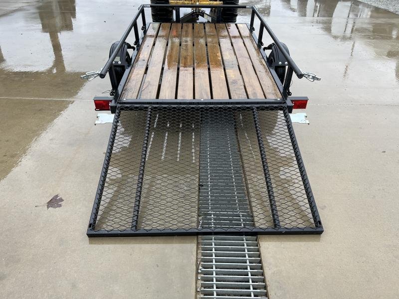 USED 2022 Karavan 5x8' Single Axle Utility Landscape Trailer – 2000# GVW, Pipe Top, Fold-Down Sides - Image 2