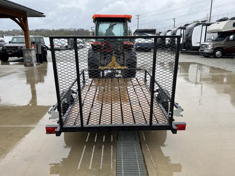 USED 2022 Karavan 5x8' Single Axle Utility Landscape Trailer – 2000# GVW, Pipe Top, Fold-Down Sides - Image 7