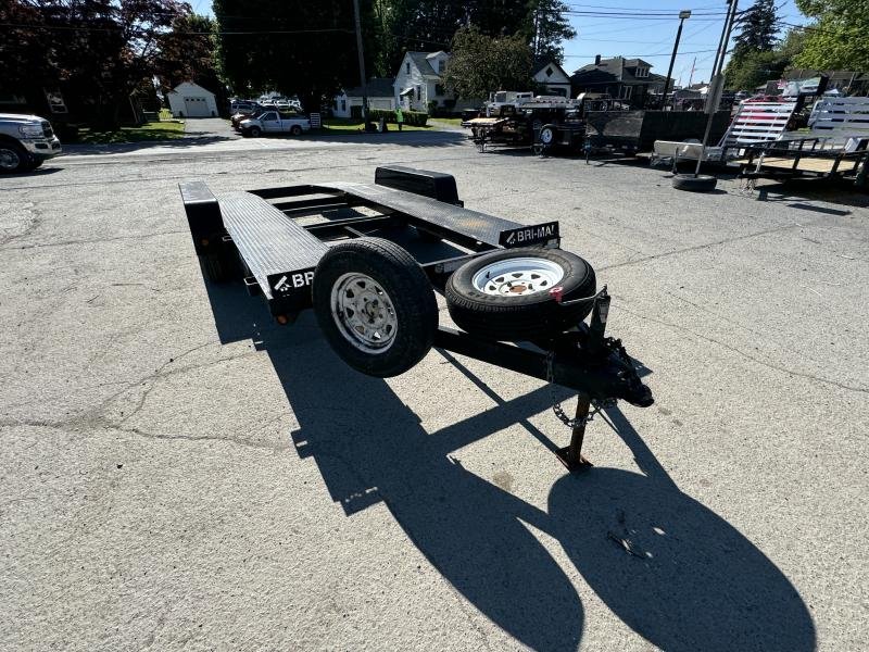 USED Bri-Mar 7x16' Open Center Car Hauler Trailer – 7000# GVW, Perfect for Vehicles and Equipment