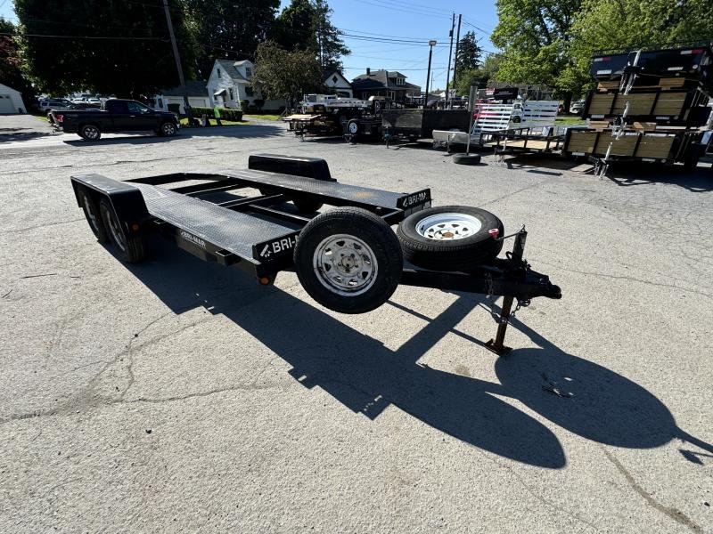 USED Bri-Mar 7x16' Open Center Car Hauler Trailer – 7000# GVW, Perfect for Vehicles and Equipment - Image 3
