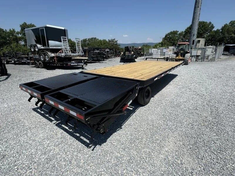 2024 Lamar 79x12' Single Axle Scissor Hauler Gravity Tilt Equipment Trailer – 7000# GVW, Steel Floor, Torsion Axle