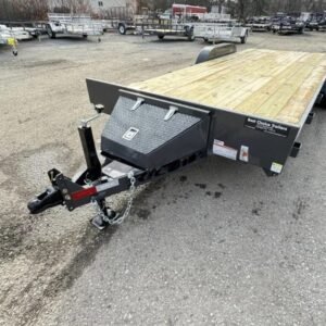 Used 16' Car Hauler Trailer – 7000# GVW, Toolbox, Ramps, and Spare Tire