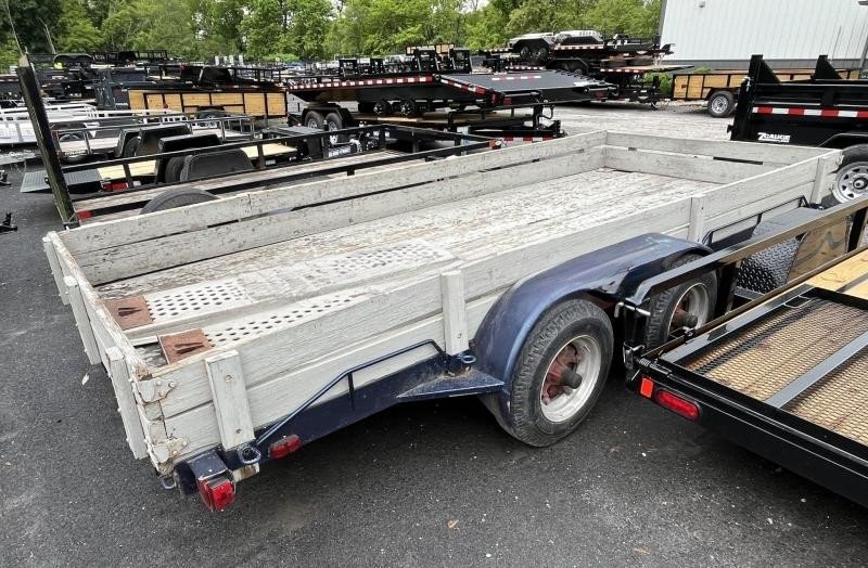 Used 16' Car Hauler Trailer – 7000# GVW, Toolbox, Ramps, and Spare Tire - Image 4