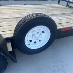 Used 16' Car Hauler Trailer – 7000# GVW, Toolbox, Ramps, Spare Tire