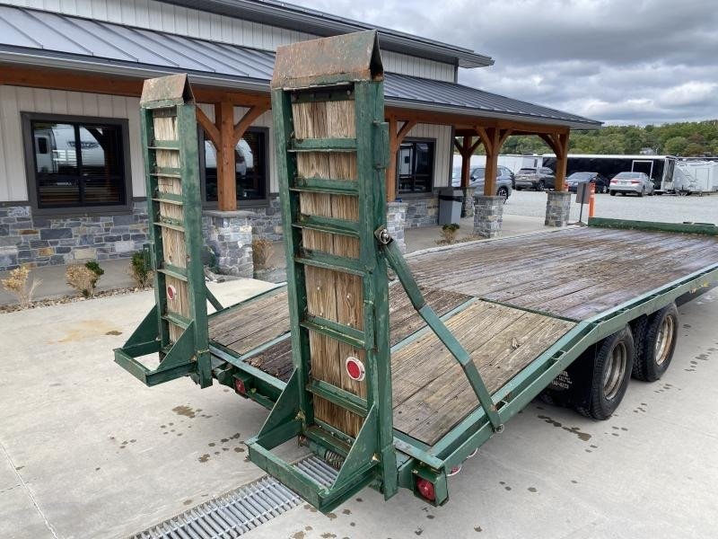 USED 1998 Hudson 102x23' Heavy Duty Air Brake Deckover Trailer – 25,700# GVW, I-Beam Construction, Stand-Up Ramps, and More - Image 7