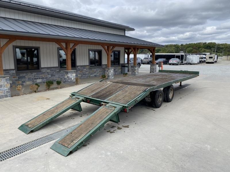 USED 1998 Hudson 102x23' Heavy Duty Air Brake Deckover Trailer – 25,700# GVW, I-Beam Construction, Stand-Up Ramps, and More - Image 6