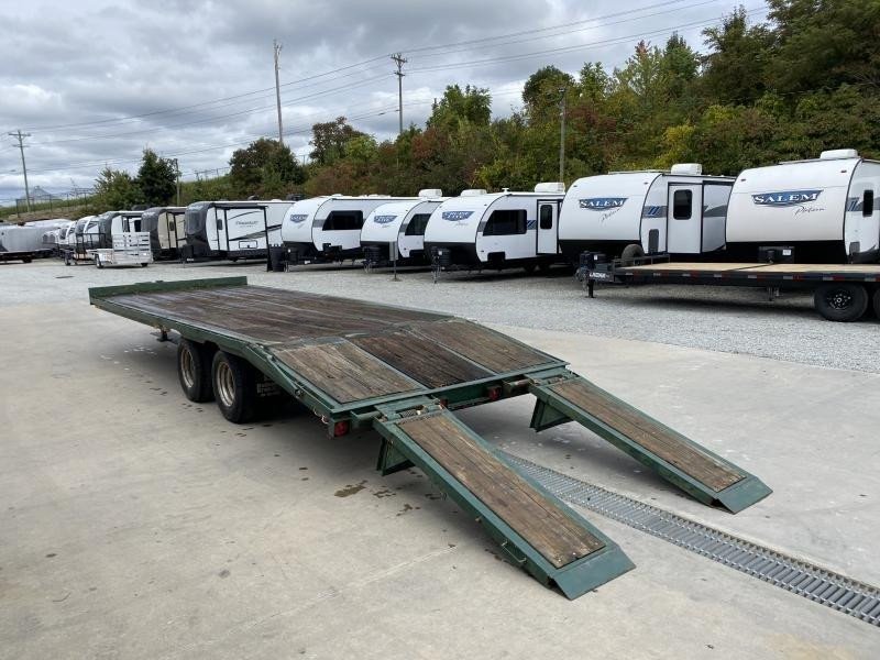 USED 1998 Hudson 102x23' Heavy Duty Air Brake Deckover Trailer – 25,700# GVW, I-Beam Construction, Stand-Up Ramps, and More - Image 5