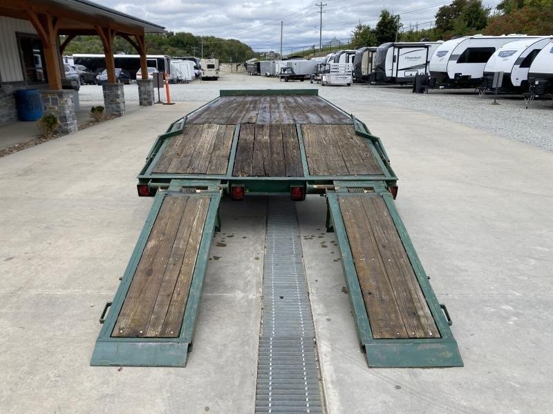 USED 1998 Hudson 102x23' Heavy Duty Air Brake Deckover Trailer – 25,700# GVW, I-Beam Construction, Stand-Up Ramps, and More - Image 4