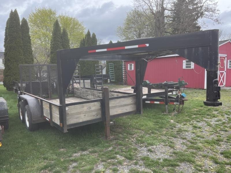 USED 7x12' Gooseneck Utility Landscape Trailer – 7000# GVW - Image 3