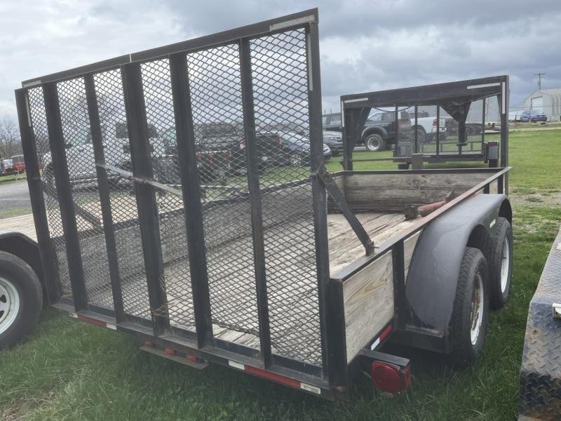 USED 7x12' Gooseneck Utility Landscape Trailer – 7000# GVW - Image 2