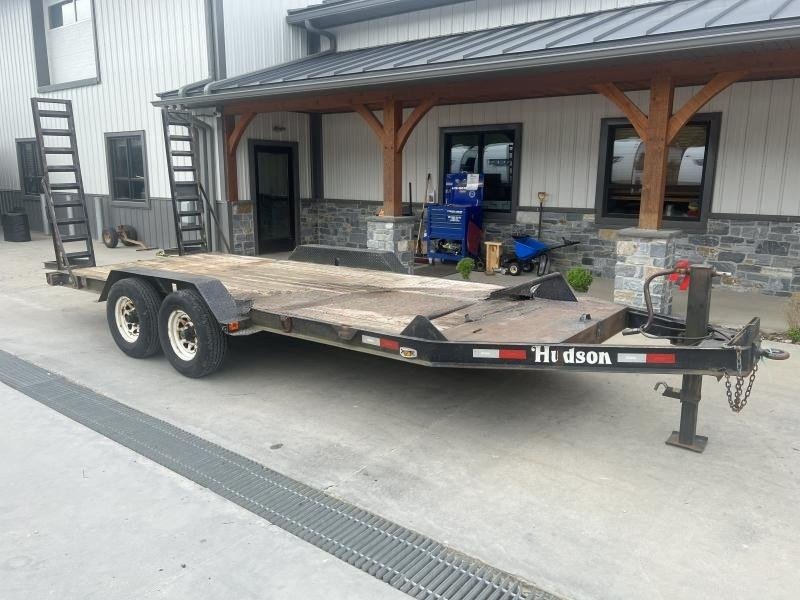 USED Hudson 7x16' Equipment Trailer – 9950# GVW, Toolbox, 12K Jack, Stand-Up Ramps - Image 15