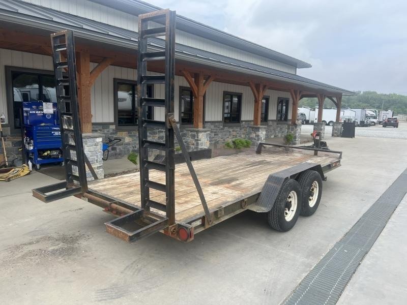 USED Hudson 7x16' Equipment Trailer – 9950# GVW, Toolbox, 12K Jack, Stand-Up Ramps - Image 13