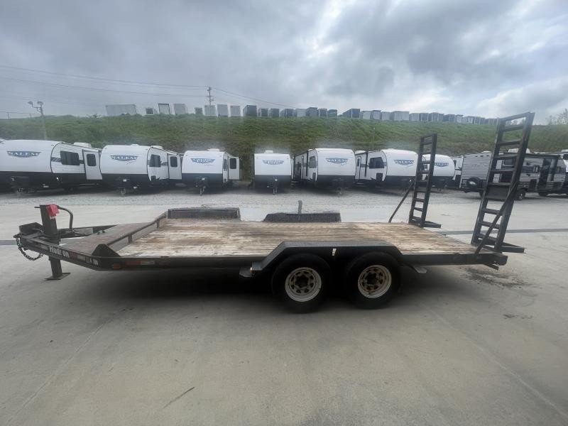 USED Hudson 7x16' Equipment Trailer – 9950# GVW, Toolbox, 12K Jack, Stand-Up Ramps - Image 11