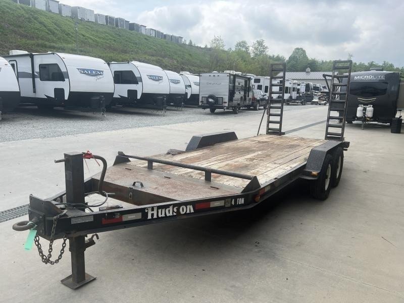 USED Hudson 7x16' Equipment Trailer – 9950# GVW, Toolbox, 12K Jack, Stand-Up Ramps - Image 10