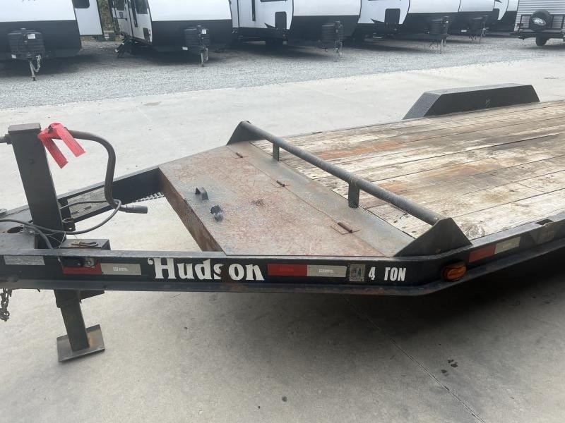 USED Hudson 7x16' Equipment Trailer – 9950# GVW, Toolbox, 12K Jack, Stand-Up Ramps - Image 5