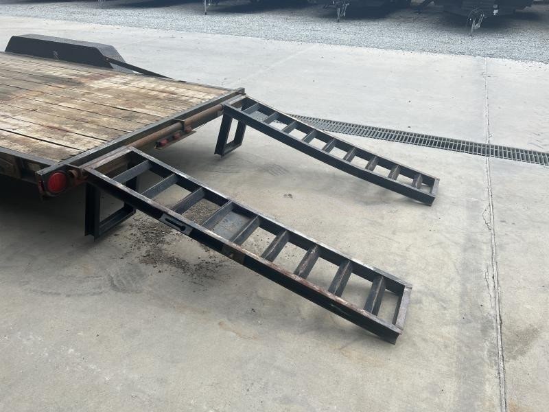 USED Hudson 7x16' Equipment Trailer – 9950# GVW, Toolbox, 12K Jack, Stand-Up Ramps - Image 3