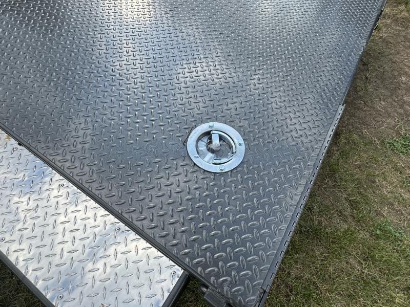 2024 MAXXD 7x18' N5X Steel Deck Car Hauler Trailer 7000# GVW * METALLIC GREY * WINCH PLATE * SLIPPER SPRINGS * 16" O.C CROSSMEMBERS/3" CHANNEL * 10GA STEEL FLOOR * RUNNING BOARDS * 5" TONGUE/FRAME * ADJUSTABLE COUPLER * DROP LEG JACK - Image 11