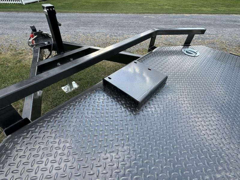 2024 MAXXD 7x18' N5X Steel Deck Car Hauler Trailer 7000# GVW * METALLIC GREY * WINCH PLATE * SLIPPER SPRINGS * 16" O.C CROSSMEMBERS/3" CHANNEL * 10GA STEEL FLOOR * RUNNING BOARDS * 5" TONGUE/FRAME * ADJUSTABLE COUPLER * DROP LEG JACK - Image 7