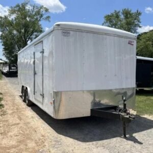USED American Hauler 8.5x20' Enclosed Car Hauler 7000# GVW * PLYWOOD WALLS * UNDERCOATED * VAPOR BARRIER * ROOF VENT * D-RINGS