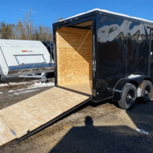 2023 Fast Cargo 6x12 Enclosed 7K Cargo Trailer w/ Ramp Door & Blackout Package – Compact, Stylish, and Built for Heavy-Duty Use