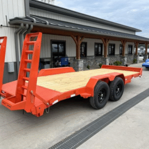2024 Lamar 102x24' Beavertail Deckover Trailer 14000# GVW * 12K JACK * FULL WIDTH RAMPS + SPRING ASSIST * CHARCOAL * TOOL TRAY * HD COUPLER * I-BEAM FRAME * 16" O.C. C/M * RUBRAIL/STAKE POCKETS/PIPE SPOOLS