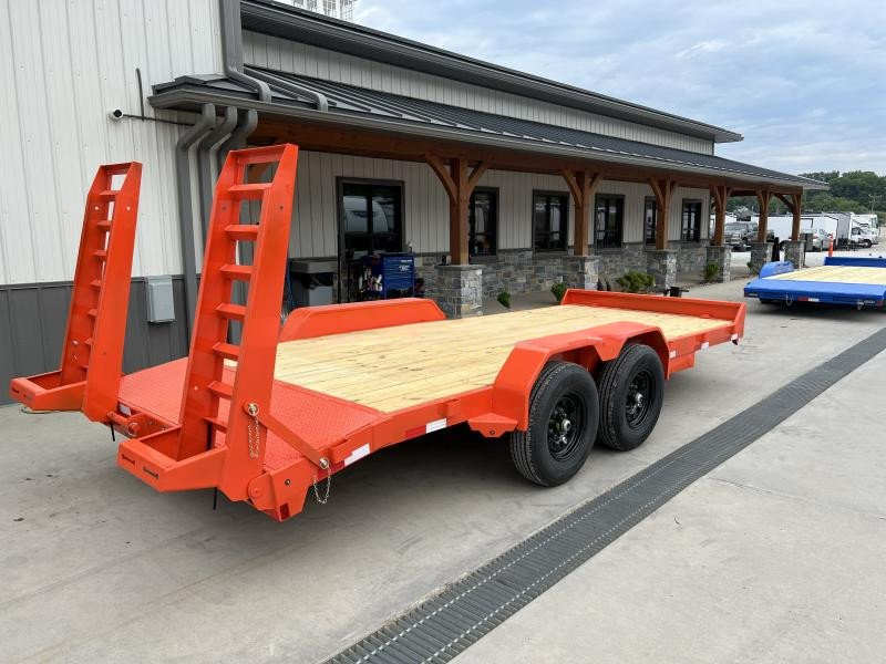 2024 Lamar 102x24' Beavertail Deckover Trailer 14000# GVW * 12K JACK * FULL WIDTH RAMPS + SPRING ASSIST * CHARCOAL * TOOL TRAY * HD COUPLER * I-BEAM FRAME * 16" O.C. C/M * RUBRAIL/STAKE POCKETS/PIPE SPOOLS