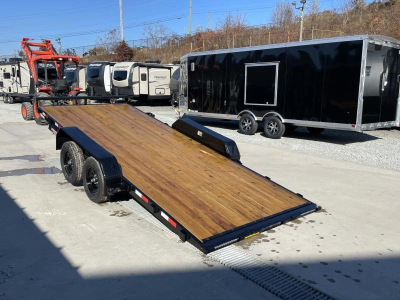 2024 H&H 7x18' Tilt Car Hauler Trailer - Image 8